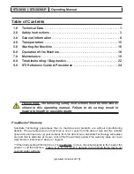 Preview for 2 page of STI STI-3030 Operating Manual