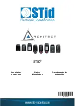 Stid Architect LEGIC ARC Le2 Series Installation Instructions Manual preview