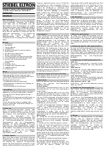 Preview for 3 page of STIEBEL ELTRON 234418 Operation And Installation