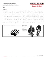 Preview for 2 page of STIEBEL ELTRON DHC series Use And Care Manual