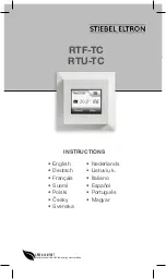 STIEBEL ELTRON RTF-TC Instructions Manual предпросмотр