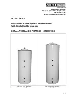 STIEBEL ELTRON SB 150 Installation And Operating Instructions Manual предпросмотр