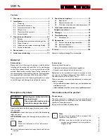 Предварительный просмотр 2 страницы STIEBEL ELTRON SOM 9s Installation, Operation, Functions And Options, Troubleshooting