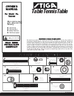 Stiga Table Tennis Table Assembly предпросмотр