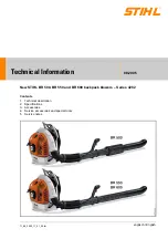 Предварительный просмотр 1 страницы Stihl 4282 Series Technical Information