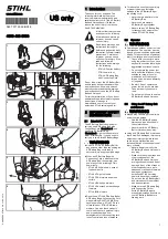Preview for 1 page of Stihl 4850 490 0500 Quick Start Manual