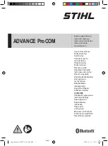 Предварительный просмотр 1 страницы Stihl ADVANCE ProCOM Instruction Manual
