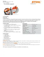 Предварительный просмотр 2 страницы Stihl Cutquik 4238 Series Professional Use