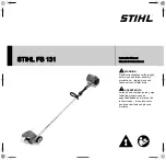 Предварительный просмотр 1 страницы Stihl FB 131 Instruction Manual