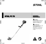 Предварительный просмотр 1 страницы Stihl FC 70 Instruction Manual