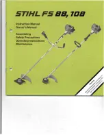 Предварительный просмотр 1 страницы Stihl FR 108 Owner'S Manual