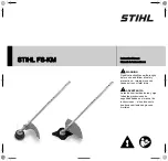 Предварительный просмотр 1 страницы Stihl FS-KM Instruction Manual