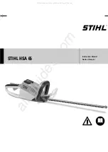 Stihl HSA 65 Instruction Manual preview
