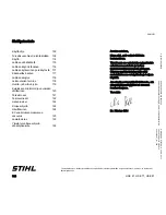 Preview for 110 page of Stihl HSE 61 Instruction Manual