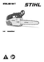 Предварительный просмотр 1 страницы Stihl MS 194 T Instruction Manual