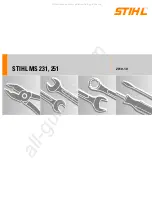 Stihl MS 231 Manual предпросмотр