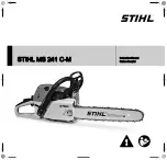 Stihl MS 241 C-M Instruction Manual preview