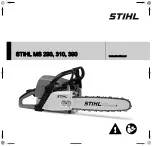 Preview for 1 page of Stihl MS 290 Instruction Manual