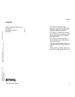 Preview for 3 page of Stihl MS 391 Safety Manual