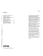 Предварительный просмотр 2 страницы Stihl Plus se 121 User Manual