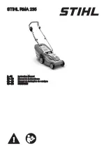 Предварительный просмотр 1 страницы Stihl RMA 235 Instruction Manual