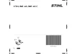 Предварительный просмотр 262 страницы Stihl RME 443 Instruction Manual