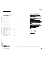 Предварительный просмотр 3 страницы Stihl SE 122 Instruction Manual