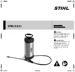 Предварительный просмотр 1 страницы Stihl SG 31 Instruction Manual