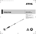 Stihl SP 200 Instruction Manual preview