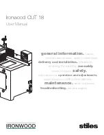 Preview for 1 page of Stiles Ironwood CUT 18 User Manual