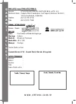 Предварительный просмотр 20 страницы Stilevs MAXTRON PREMIUM EVS-1235 User Manual