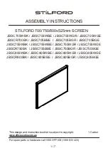 STILFORD JBSC705WBK Assembly Instructions Manual preview