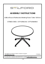 STILFORD STP12RMOAK Assembly Instructions Manual предпросмотр