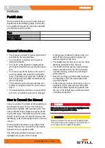 Preview for 12 page of Still 0301 Original Instructions Manual