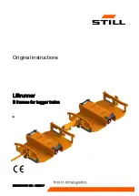 Still LiftRunner B frames Original Instructions Manual preview