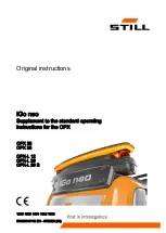 Предварительный просмотр 1 страницы Still OPX 20 Supplement To The Standard Operating Instructions