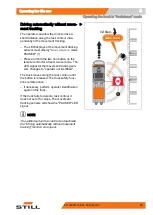 Предварительный просмотр 97 страницы Still OPX 20 Supplement To The Standard Operating Instructions