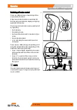 Preview for 139 page of Still R70-40T Operating Instructions Manual