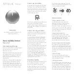 Предварительный просмотр 1 страницы STILLA Stilla Motion User Manual