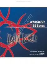 Stillwater Designs Kicker SS Series Owner'S Manual preview