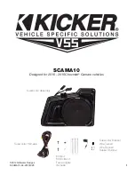 Preview for 1 page of Stillwater Designs Kicker VSS SCAMA10 Quick Start Manual