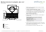 Предварительный просмотр 2 страницы stilum Altus Veris Mounting Instructions