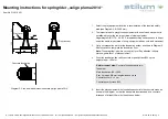 Предварительный просмотр 2 страницы stilum caligo pluma 2014 Mounting Instructions