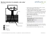 Предварительный просмотр 2 страницы stilum mina swing Mounting Instructions