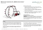 stilum Multifunctional trainer Maintenance Instructions предпросмотр