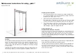 Предварительный просмотр 1 страницы stilum Patis1 Maintenance Instructions