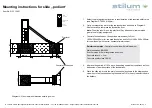 Предварительный просмотр 2 страницы stilum podium Mounting Instructions