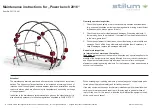 stilum Power bench 2016 Maintenance Instructions preview