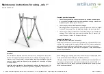 stilum Vola 1 Maintenance Instructions предпросмотр