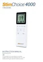 Предварительный просмотр 1 страницы Stim Choice 4000 Installation Instructions Manual